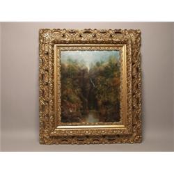 British 19thC. Oil on Canvas in Gilt Frame