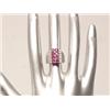 18K White Gold 1.22 ct Ruby & Diamond Ring
