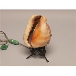 Antique Italian Cameo Carved Shell Lamp