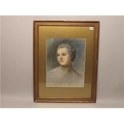 French Pastel Portrait of an 18th C Figure