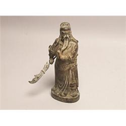 Chineser Bronze Temple Guardian Figure