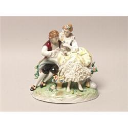 German Porcelain Figural Group