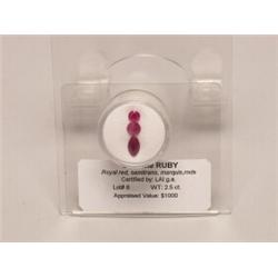 Ruby  Royal Red 2.5 ct