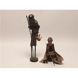 Two Older African Carved Hardwood Figures