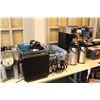 Image 1 : LUNCH ROOM SUPPLIES INC. 2 KEURIG COFFEE SYSTEMS, CURTIS COMMERCIAL COFFEE BREWER, CARAFES, AND