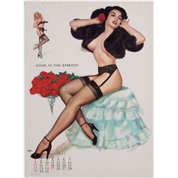 1957 Risque Pin-Up T.N. THOMPSON Good in the Stretch