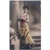 Image 1 : French Girl Antique Reutlinger Tinted Postcard RPPC