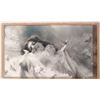 Image 1 : Large Antique 1900 Print VICTORIAN GIRL HOLDING CIGARETTE