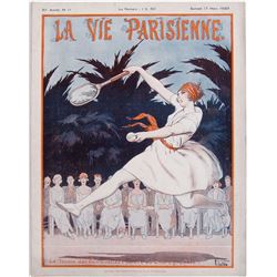 LA VIE PARISIENNE 1923 Deco Cover TENNIS CHOREOGRAPHY