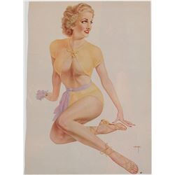 Old VARGAS Risque Playboy Pin-Up