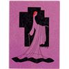 Image 1 : Vintage Hand Printed Art Deco Greeting Card