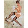 Image 1 : 1967 FRITZ WILLIS Risque Pin-Up Calendar Page - Brown & Bigelow
