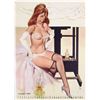 Image 1 : 1967 FRITZ WILLIS Risque Pin-Up Calendar Page - Brown & Bigelow