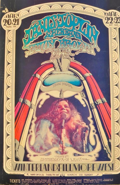 Janis Joplin Concert Poster