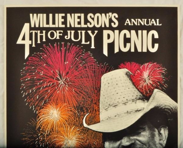 Willie Nelson's 4th Of July Picnic Poster 1990