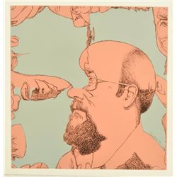 Jim Franklin Silk Screen Self Portrait