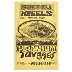 Armadillo World HQ Kerry Awn Greezy Wheels Poster