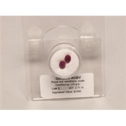 Ruby  Royal Red 2.71 Ct