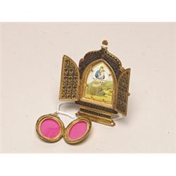 Antique Gold Filled OVal Picture Locket 
