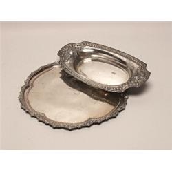 Two Antique Silver Plate Trays