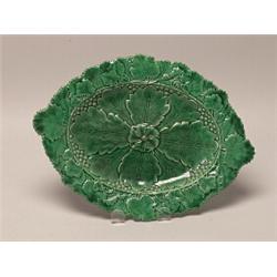 Green Majolica Plate