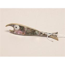 Mexican Abalone & Metal Bottle Opener