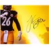 Image 2 : Le'Veon Bell Signed Steelers 26x28 Custom Framed Photo Display (TSE)