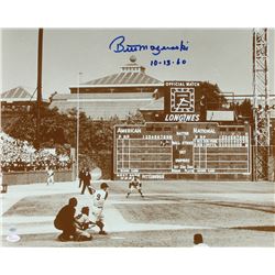 Bill Mazeroski Signed 20x24 Photo Inscribed "10-13-60" (JSA & TSE)