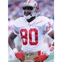 Jerry Rice Signed 49ers 29x40 Photo (Online Authentics)