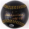 Image 1 : Don Sutton Signed Black Leather Baseball Inscribed "HOF 98" (MLB Hologram)