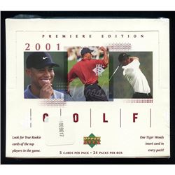 2001 Upper Deck Golf Retail Factory Sealed Box of (24) Packs