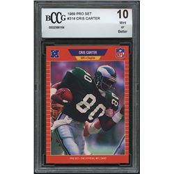 Cris Carter 1989 Pro Set #314 RC (BCCG 10)