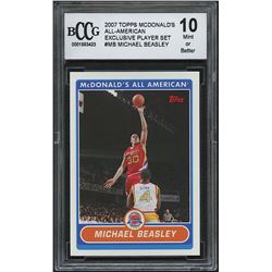 Michael Beasley 2007 Topps McDonald's All-American Exclusive Player Set #MB  (BCCG 10)