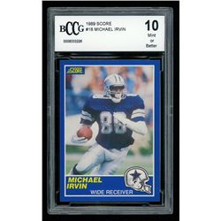 Michael Irvin 1989 Score #18 RC (BCCG 10)