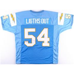 Chargers "Lights Out" On-Field Style Custom Stitched Jersey (Size XL)