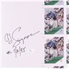 Image 2 : O.J. Simpson Signed 19x25 Uncut Sheet of (12) Football Cards Inscribed "1/10/95" (JSA COA & Simpson 