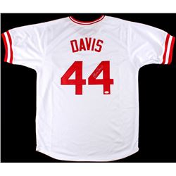 Eric Davis Signed Reds Jersey (JSA COA)