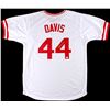 Image 1 : Eric Davis Signed Reds Jersey (JSA COA)