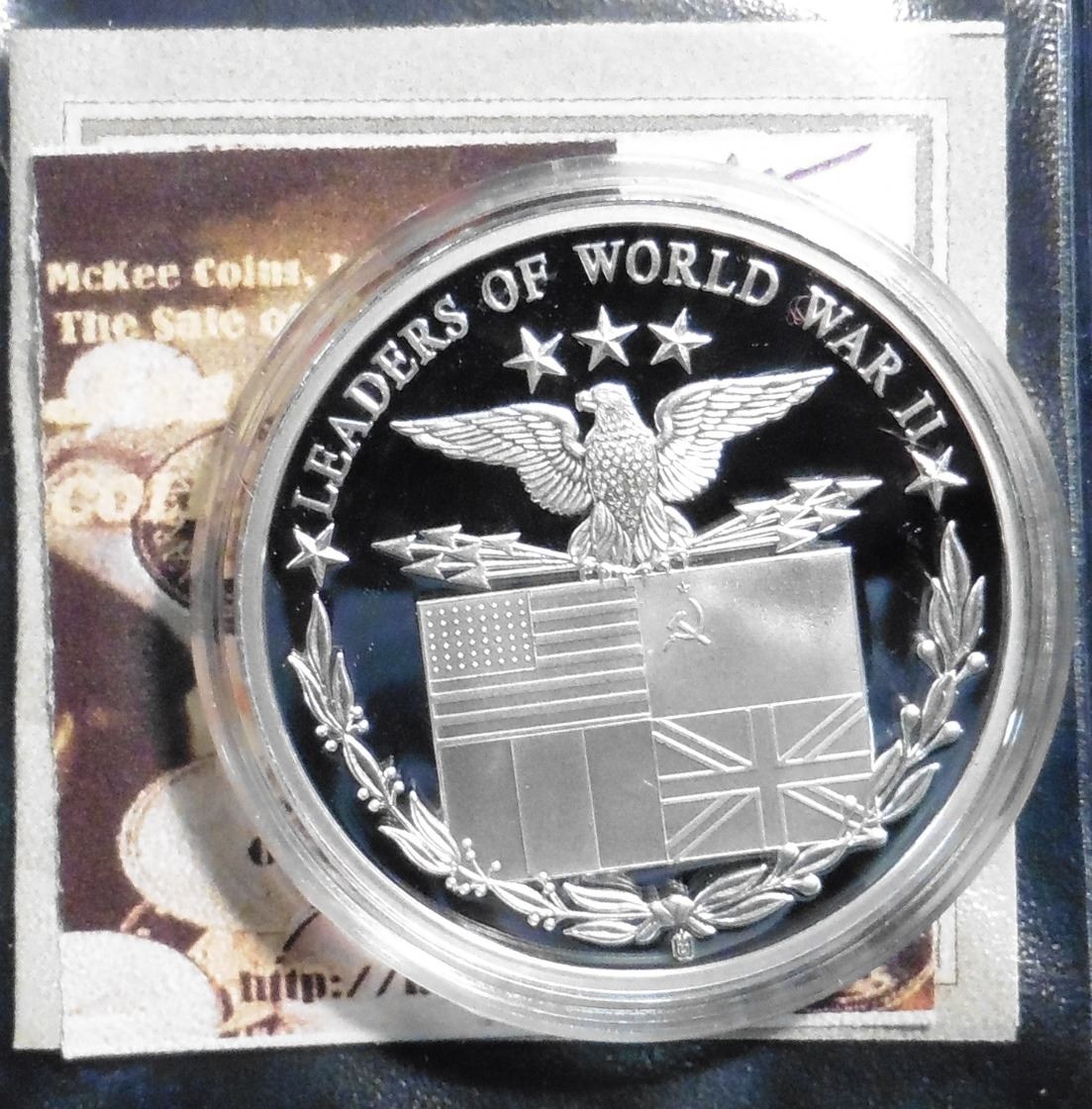 2008 American Mint Medal Leaders of World War II Franklin D