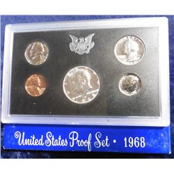 1968 S U.S. Silver Proof Set. Original as issued.