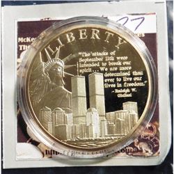 2011 American Mint Medal The American Spirit Remembering 9/11 - Liberty Coin. Material: Cu, layered 