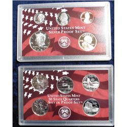 2001 S U.S. Statehood Quarters Silver Proof Set. Original as issued.