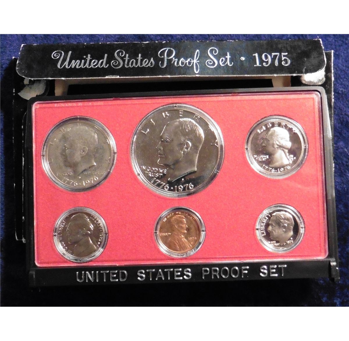1975 S U.S. Proof Set. Complete with 1976 S T. One Eisenhower Dollar