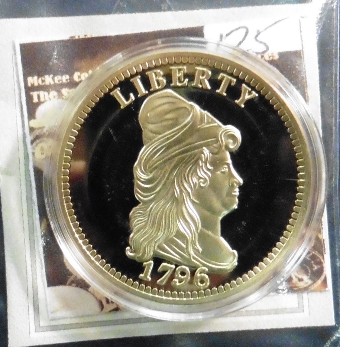 1796 Gold Quarter Eagle Replica Material Cu Layered In 24k Gold Quality Proof Diameter 40mm