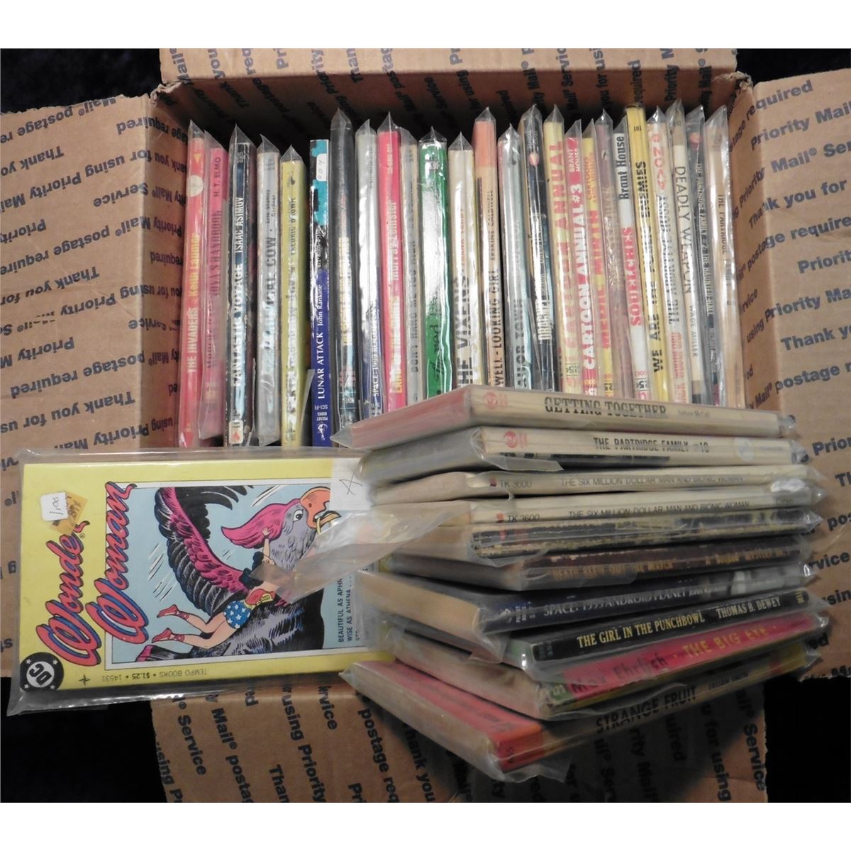 Large Collection of 44 old Paperback Books most with fancy Classic