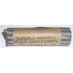 ROLL OF BUFFALO NICKELS MIXED DATES & GRADES (40) TOTAL NICKELS *UNSEARCHED* ROLL CAME OUT OF SAFE!!