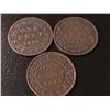Image 1 : 1881H, 1882H, 1890H Canada 1 Cent