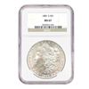 Image 1 : 1881-S $1 Morgan Silver Dollar - NGC MS67