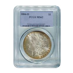 1884-O $1 Morgan Silver Dollar - PCGS MS62