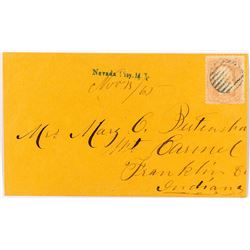 Nevada City, Madison - Earliest Straight Line Cancel